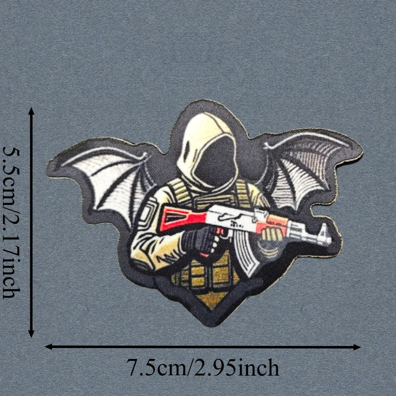 Chevron АК-47 parche con estampado de soldado chaleco táctico gancho y bucle insignia de moral mochila pegatinas decorativas parches para brazalete para ropa - imagen 3