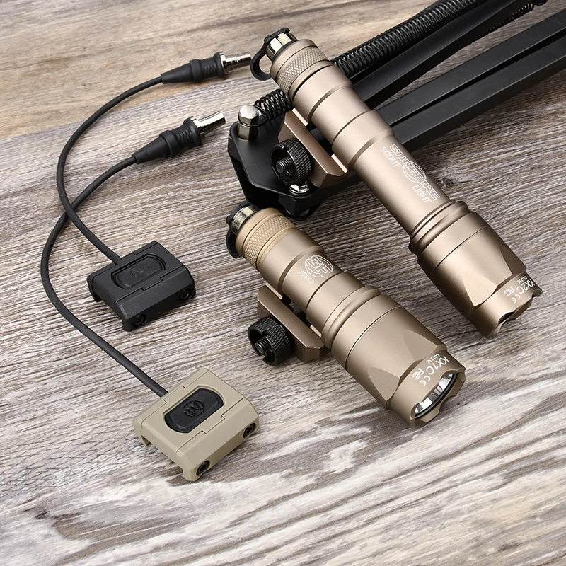 Linterna táctica M300A M600C, luz de explorador M300 M600 LED blanco de alta potencia SF Surefir Airsoft, equipo de caza apto para sistema de riel de 20mm - imagen 2