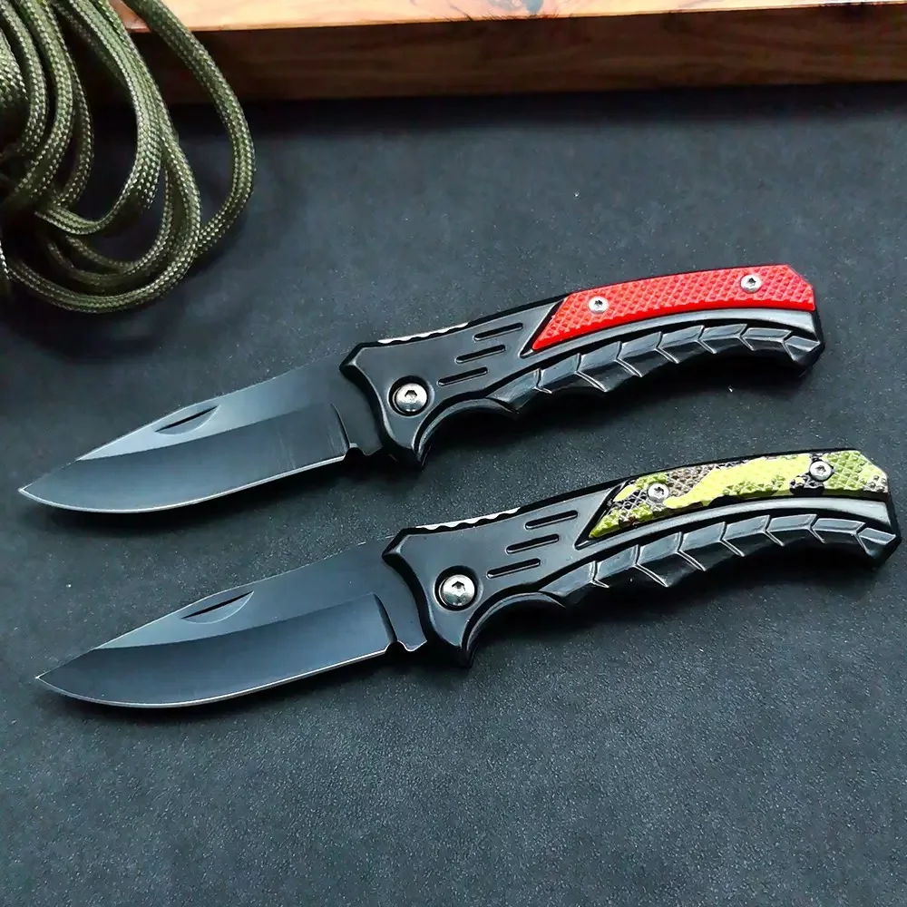 Cuchillo plegable acero inoxidable mango PP para pesca y camping - imagen 3