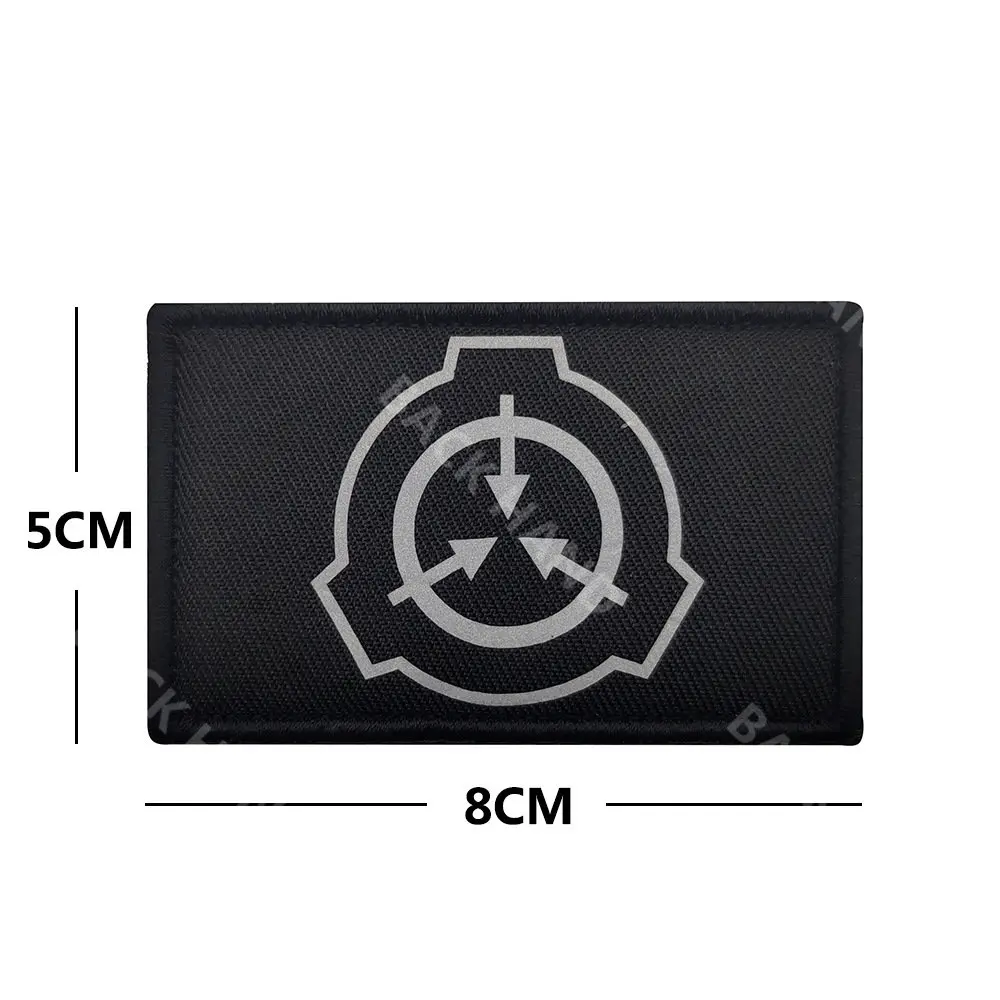 SCP Badge BASE DE SUPRESIÓN Paranormal, brazalete bordado, Parche de mochila, pegatina reflectante para la espalda - imagen 5
