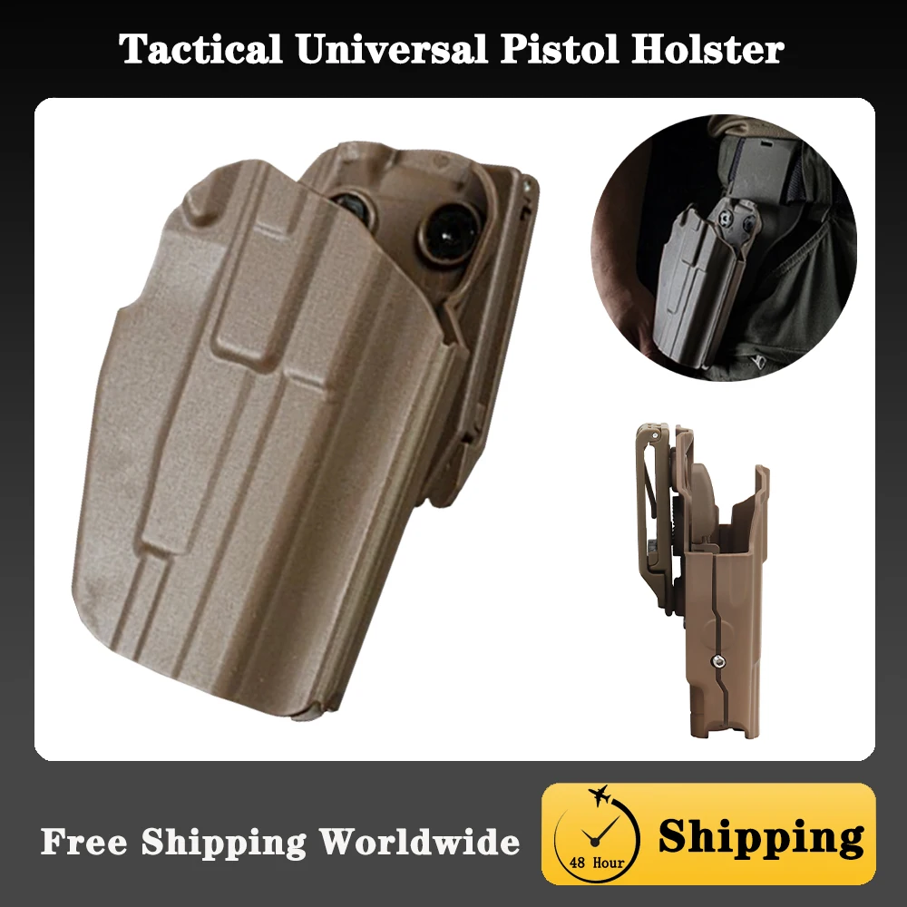 Funda universal de liberación rápida para GLOCK 17,20,21,22,31,37.GRAND POWER 45,P1,P11,P40.H&K 45.H&K VP40.S&W M&P 22. S&W SW40F