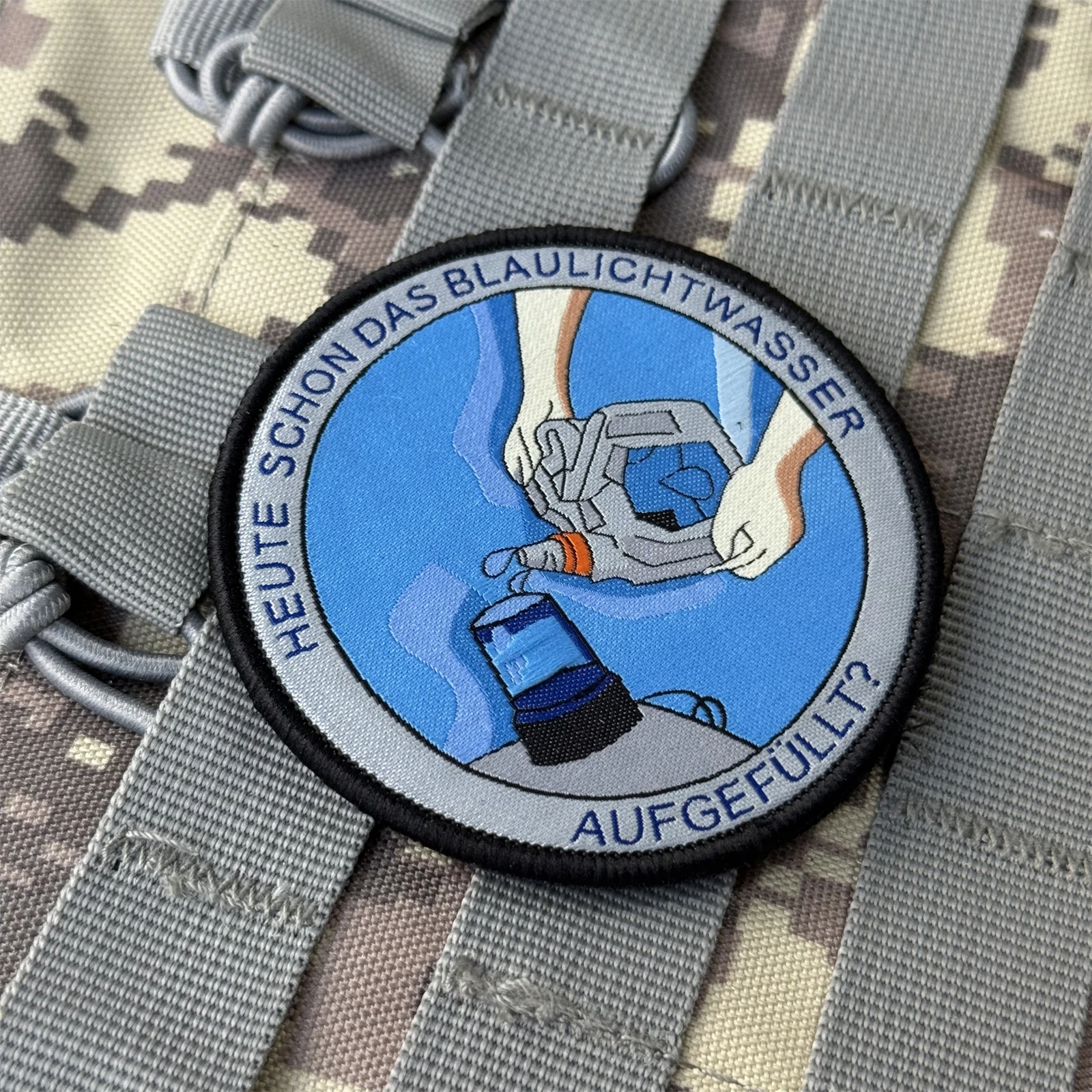 Parche "reabastecimiento de alarma", insignia de moral táctica, parches de gancho y bucle tejidos para ropa, pegatina de equipo militar del ejército - imagen 4