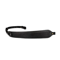 Tourbon eslinga rifle cuero regulable táctica negra