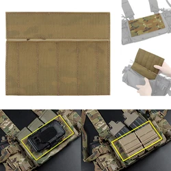 Chaleco táctico Panel MOLLE completo solapa frontal Micro chasis de lucha Panel colgante para MK3 MK4 aparejo de pecho expansor chaleco de caza IPSC