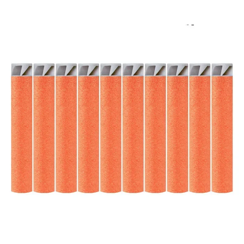 Recargas de dardos de 10 colores para pistola de juguete Nerf, balas de espuma de cabeza suave plana, color gris, 7,4 C x 200 cm, 1,3 unidades por lote - imagen 4