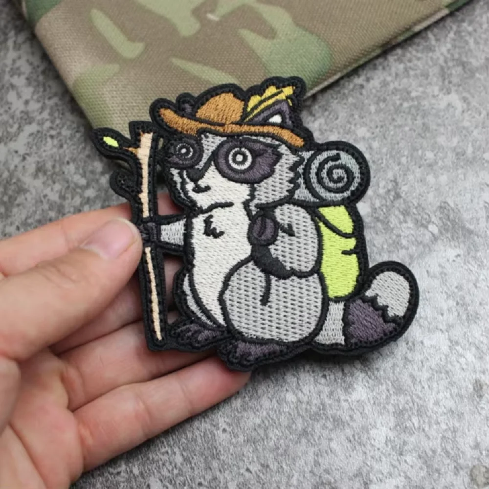 Accesorios para bolsa al aire libre, insignia completamente bordada "Las montañas están llamando", chaqueta de moral de paisaje, parche con gancho para mochila DIY - imagen 5