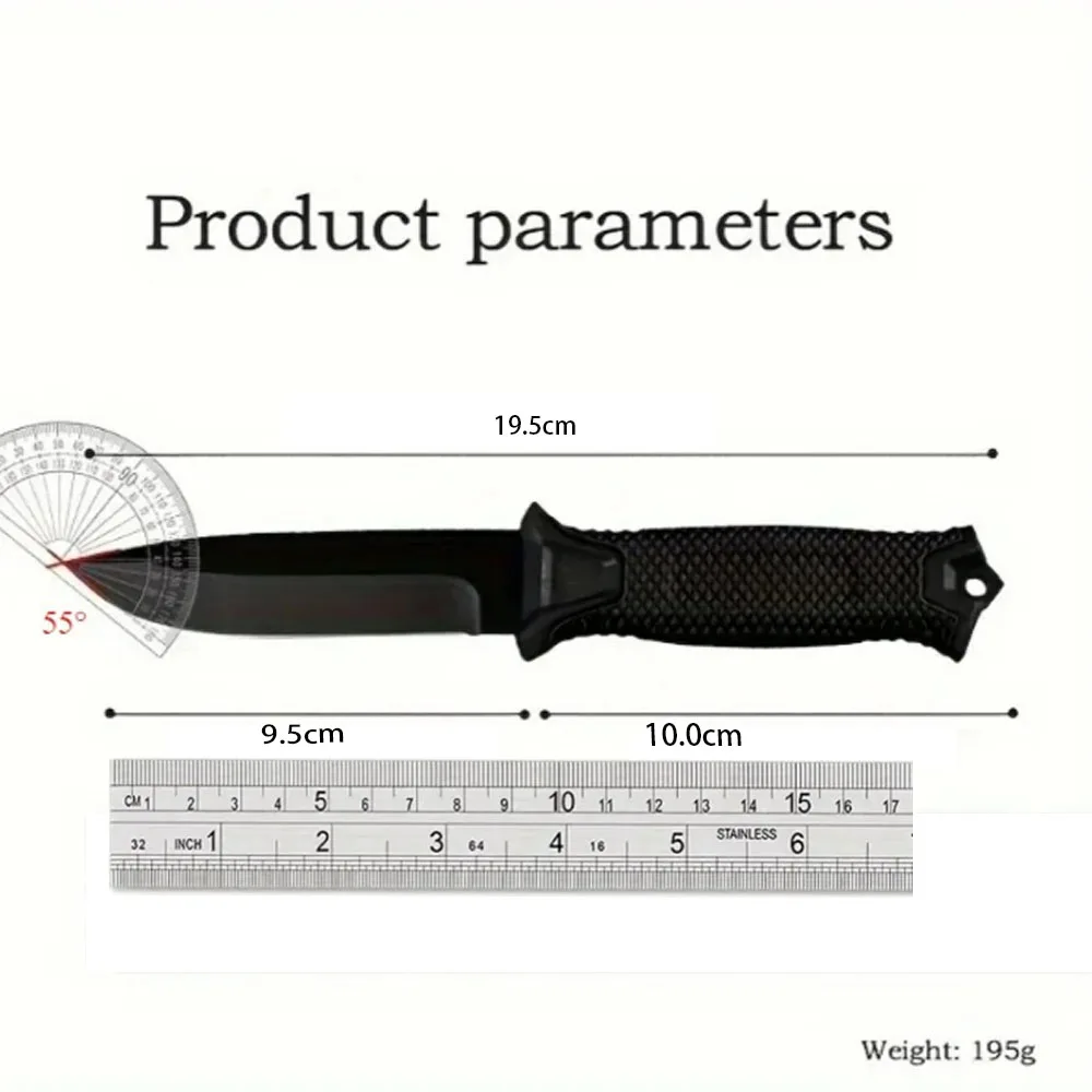 El cuchillo en mano para valorar su tamaño