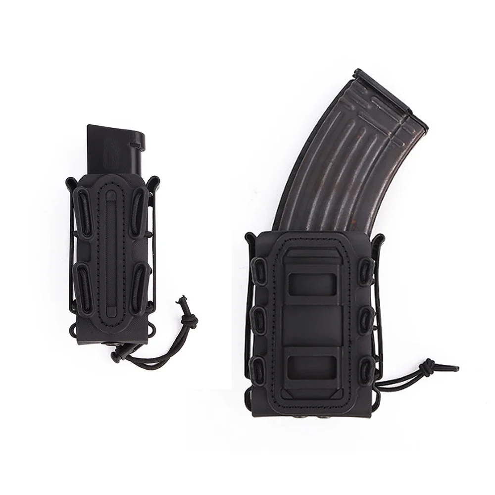 Emersongear-bolsa para revistas, 5,56mm, 7,62mm, 9mm, bolsa magnética rápida, carcasa suave, fijación para Rifle, cinturones Molle, portador de Clip - imagen 3