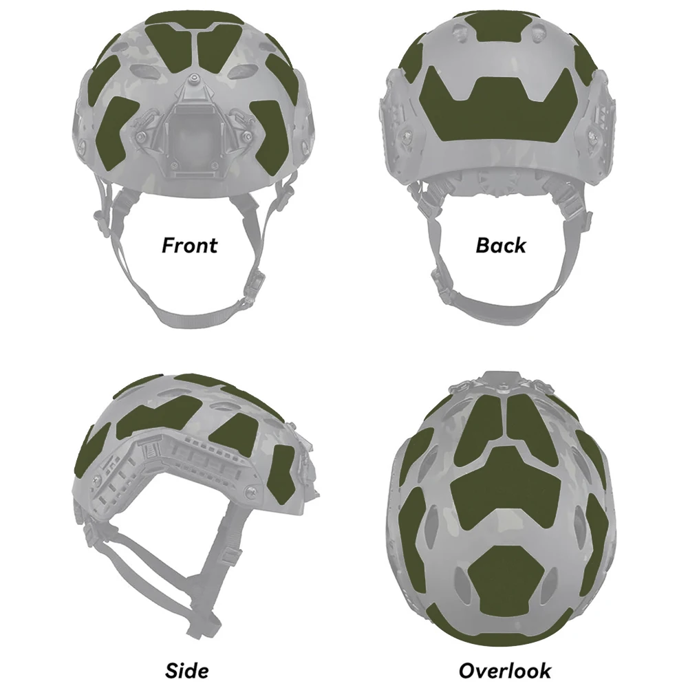 1/5/10/juegos casco táctico pegatina mágica Velcros FAST Airsoft casco acolchado pegatinas cinta Universal accesorios para casco - imagen 3