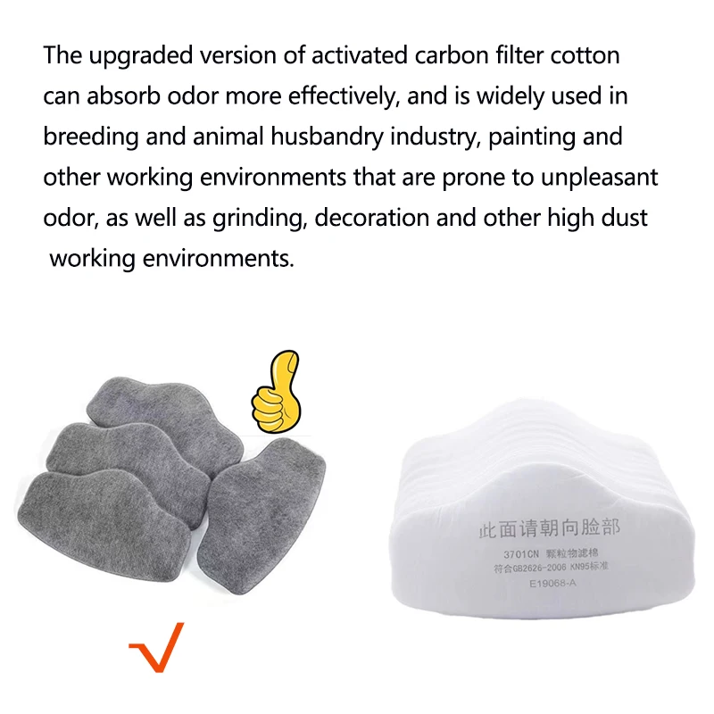 Filtro carbón activado para respirador antipolvo y pintura - imagen 5