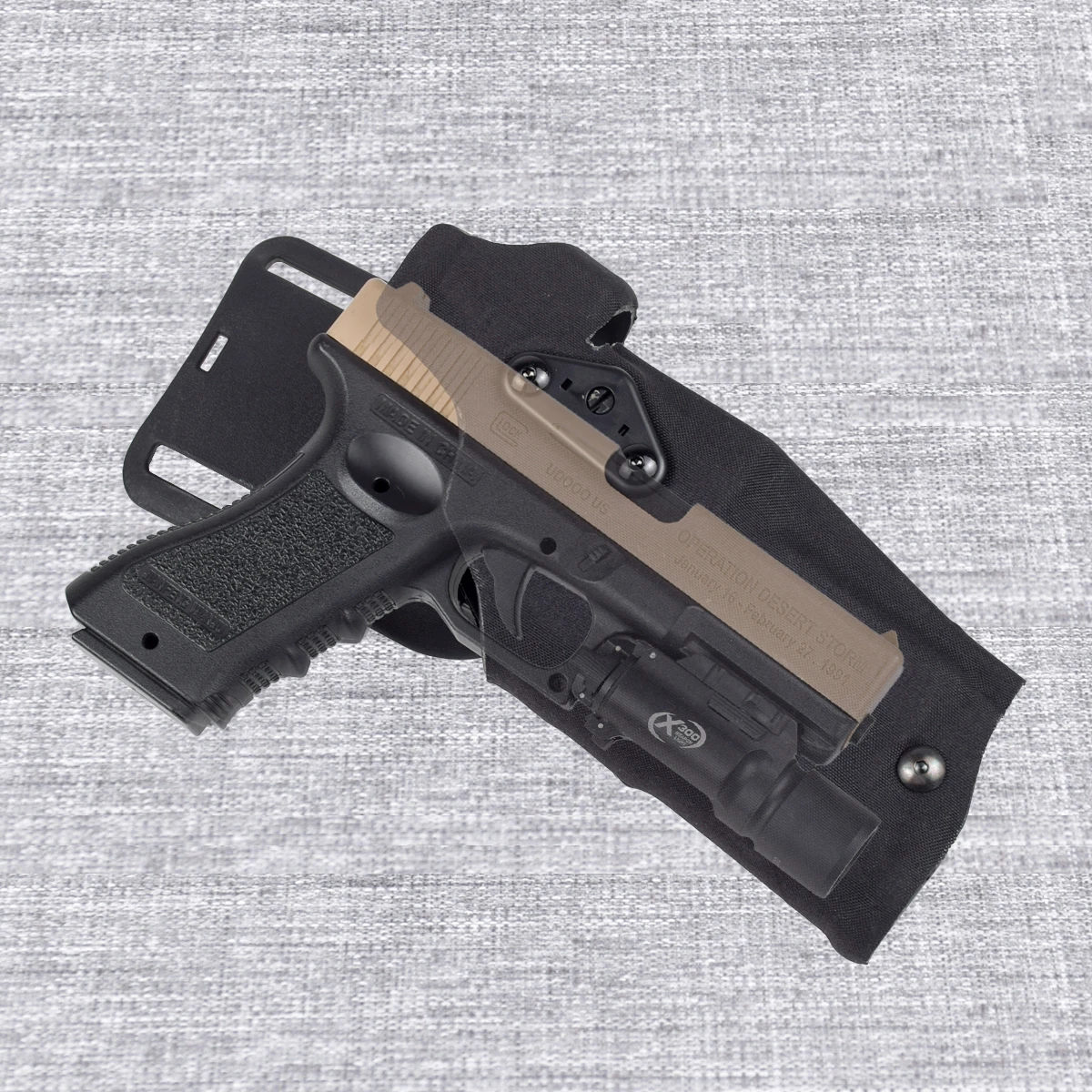 Funda 6354DO para G17 X300U-A QLS, adaptador, cubierta de pierna, Kit de correa de pierna MHA, funda LSK de 3 agujeros, placa NCPE Negative Cant - imagen 5