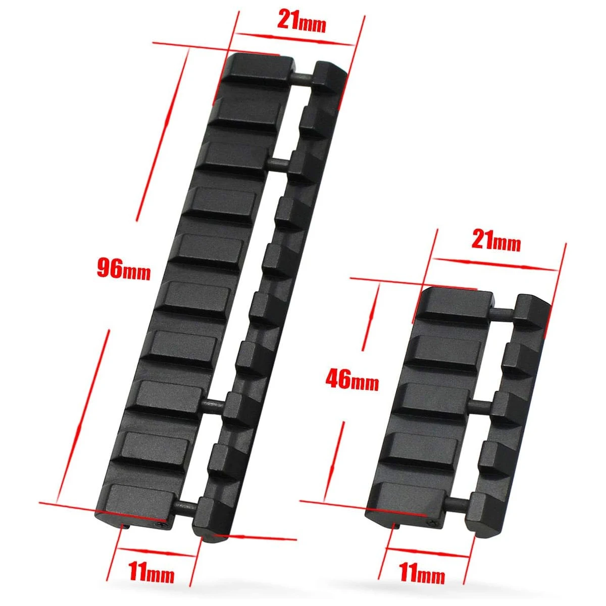 Adaptador de riel a presión de 11mm a 22mm, 1/4/9 ranuras, cola de milano de 11mm a adaptador de riel Picatinny, accesorios para pistola de caza Airsoft - imagen 3