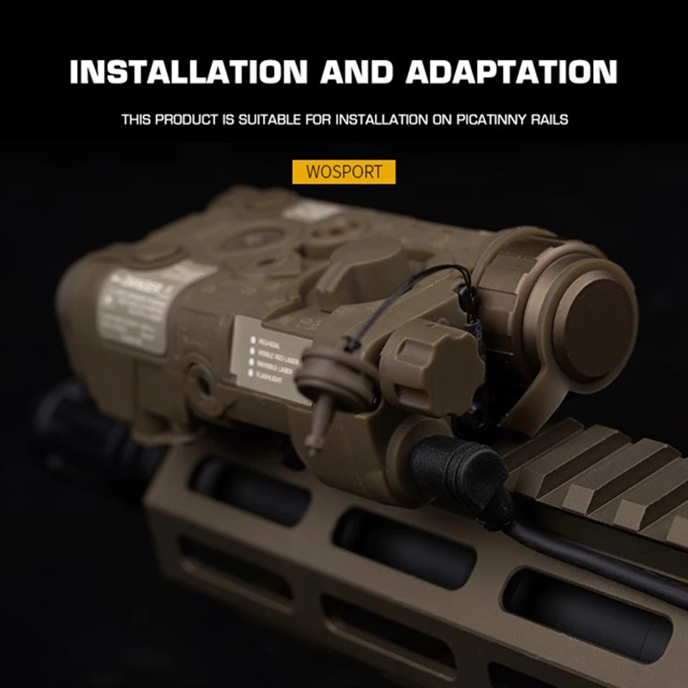 PEQ-NGAL táctico al aire libre Mini versión característica láser rojo + infrarrojo IR no luminoso + linterna LED - imagen 4