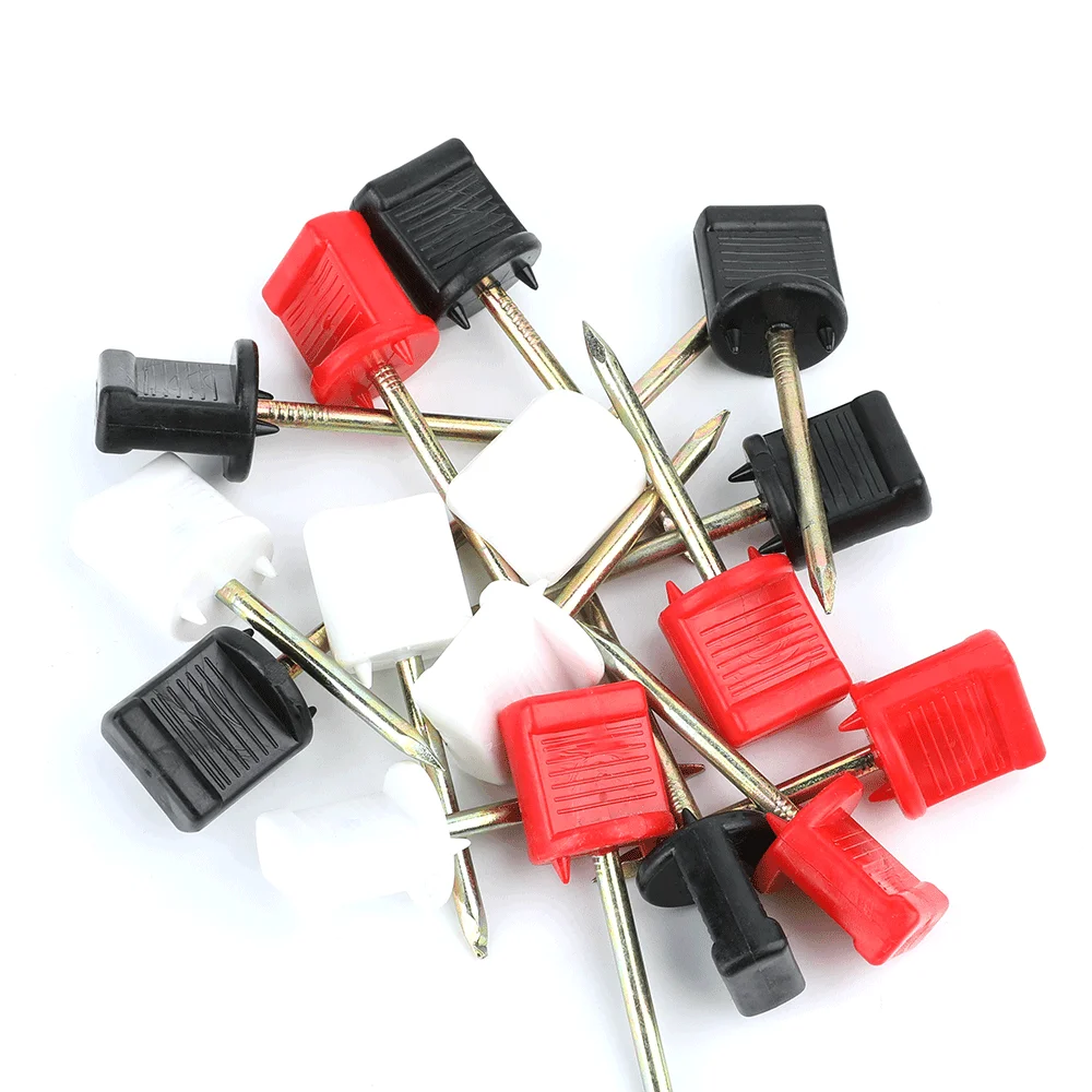 20/50 Uds. Pasadores de objetivo clavos de Metal práctica de tiro con arco acero al manganeso duradero para arco recurvo compuesto entrenamiento sujetar papel - imagen 5