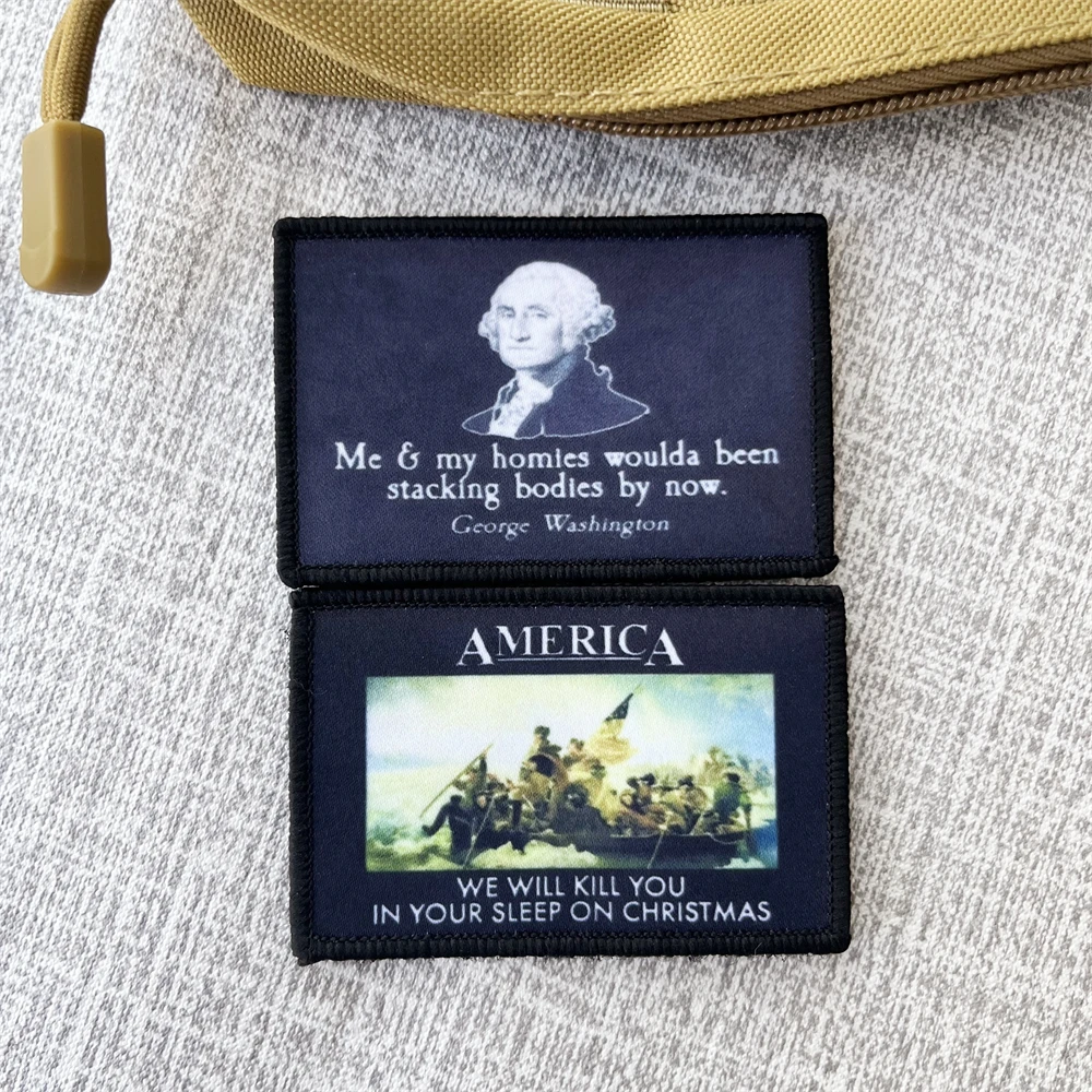 Ronin Rifle de francotirador Pew insignia de moral parches, mochila táctica impresa, pegatina de gancho y bucle - imagen 3