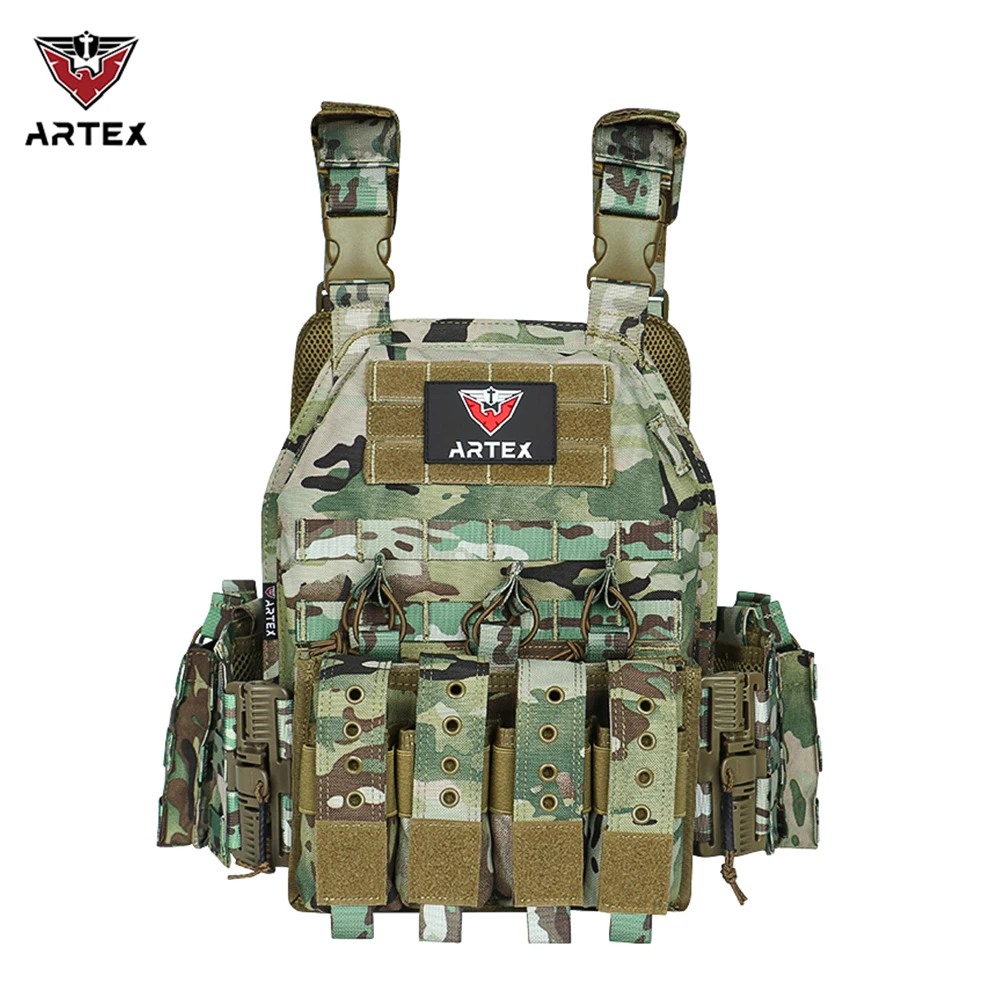 Artex Molle Chaleco táctico protección corporal cazador Chaleco táctico camuflaje chaqueta de pesca portador de placa de entrenamiento - imagen 3