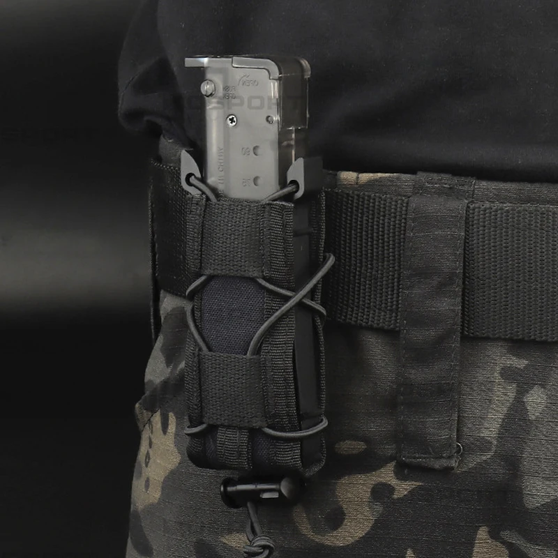 Bolsa táctica para pistola de 9mm, bolsa magnética multifuncional para exteriores, herramientas de fijación MOLLE, soporte para cuchillo y linterna - imagen 3