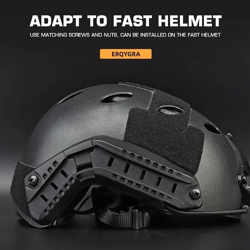 ERQYGRA casco táctico riel guía accesorios rápidos CS juego de guerra equipo de senderismo Airsoft Paintball caza deportes al aire libre seguridad - imagen 4