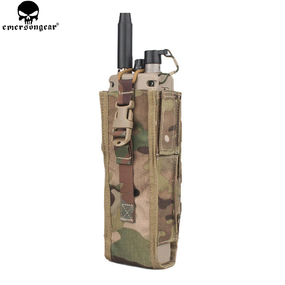 EMERSONGEAR táctico PRC 148/152 bolsa de Radio caza Paintball Airsoft equipo de combate Molle soporte de Radio Multi-camo negro EM8350 - imagen 2