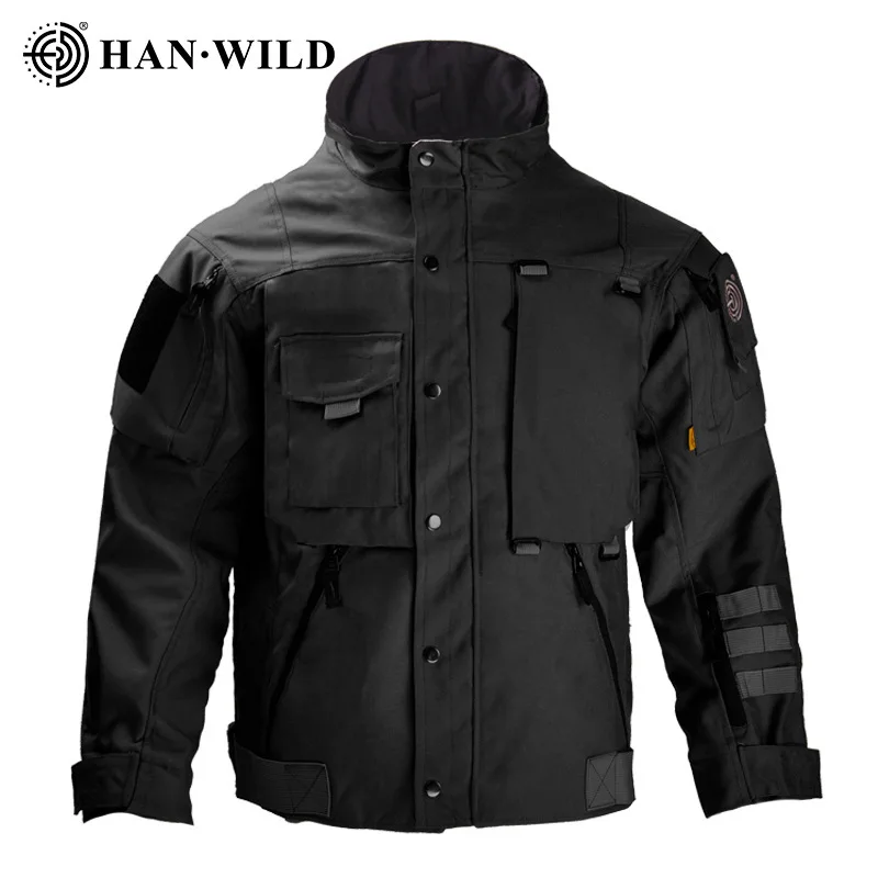 Chaqueta de asalto europea para hombre, Montañismo al aire libre, resistente al desgaste, resistente al viento, impermeable, traje de tormenta funcional, Top de caza para montar - imagen 5