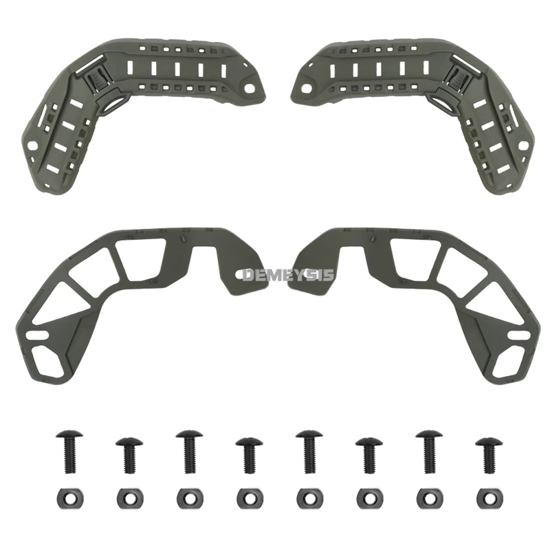 Cascos tácticos Kit de rieles laterales deportes de tiro casco de corte rápido riel de arco lateral Paintball accesorios para cascos rápidos - imagen 2