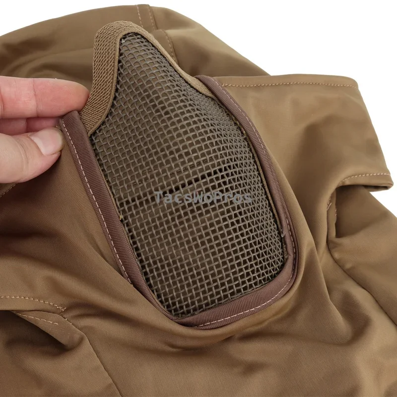 Pasamontañas táctico para caza al aire libre, máscara de protección de Airsoft, Paintball, máscara de cara completa, transpirable, juego de guerra, CS - imagen 4