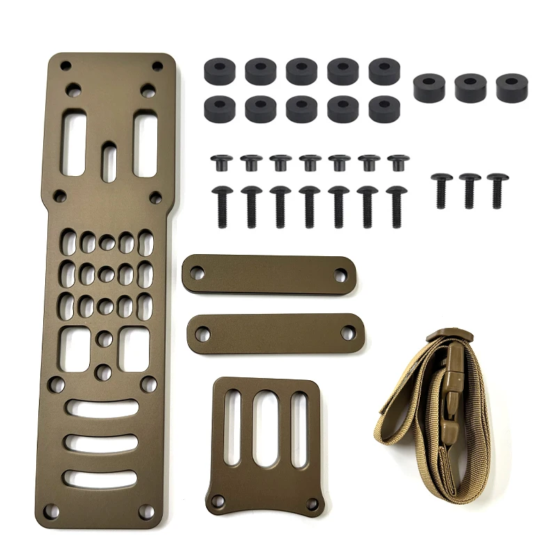 Plataforma de pierna bajada modular táctica |   Adaptador de Metal ajustable Compatible con QLS para accesorios de equipo Airsoft - imagen 4