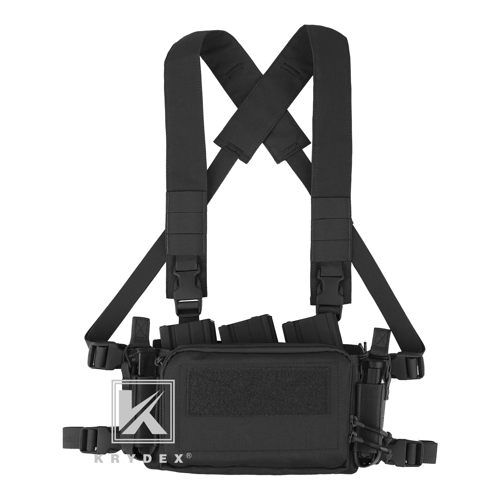 KRYDEX D3CRM Chaleco táctico ligero con MOLLE para airsoft y caza - imagen 2