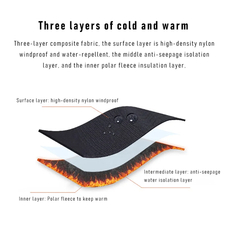 Guantes antideslizantes cálidos para ciclismo para hombre y mujer, guantes térmicos con pantalla táctil a prueba de viento para bicicleta, esquí, pesca y motocicleta, invierno - imagen 3