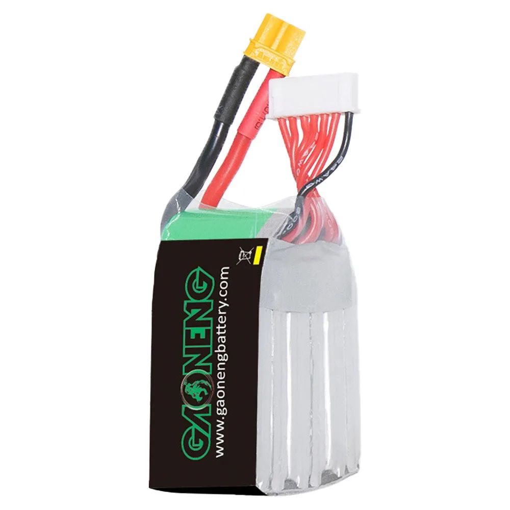 GAONENG-batería Lipo con XT30 para Dron de carreras Torrent 22,2 FPV, piezas de cuadricóptero RC, 550 V, 110 mAh, GNB 6S, batería 70C/140C - imagen 5