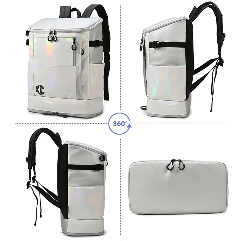 Mochila para raquetas de tenis y bádminton con bolsillo para zapatos, bolsa para deportes de natación, Yoga, Fitness, portátil grande, paquete de viaje al aire libre para negocios - imagen 5