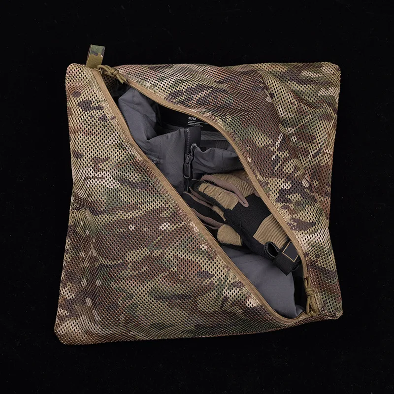 Bolsa de malla de almacenamiento (16*16 pulgadas), material de red de cuna, bolsa de almacenamiento de camuflaje para transporte al aire libre varios - imagen 2