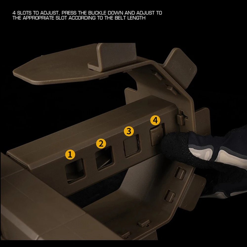 Soporte de exhibición táctico, componente Modular, caza, combate, cinturón Airsoft, soporte de exhibición colgante, accesorios de montaje rápido ajustables - imagen 5