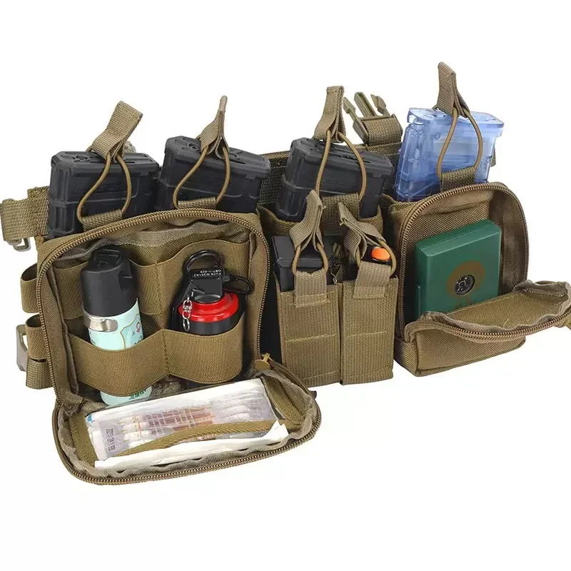 Chaleco de combate ligero con correa para el pecho de liberación rápida multifuncional 1000D, chaleco táctico TCM, protección de seguridad Colete Tatico - imagen 2