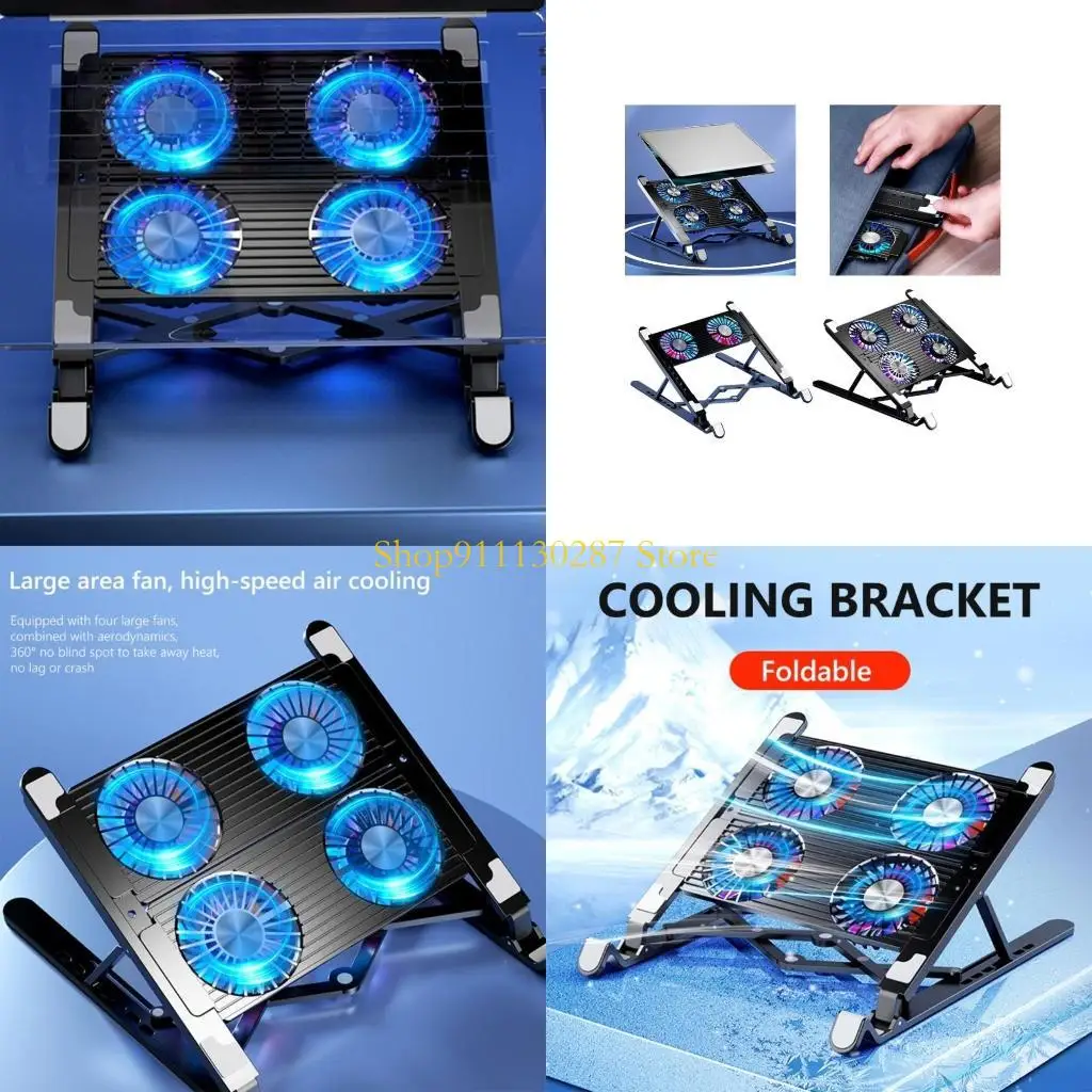 Soporte almohadilla enfriamiento laptop versátiles J1HC para diseñadores jugadores para computadora portátil