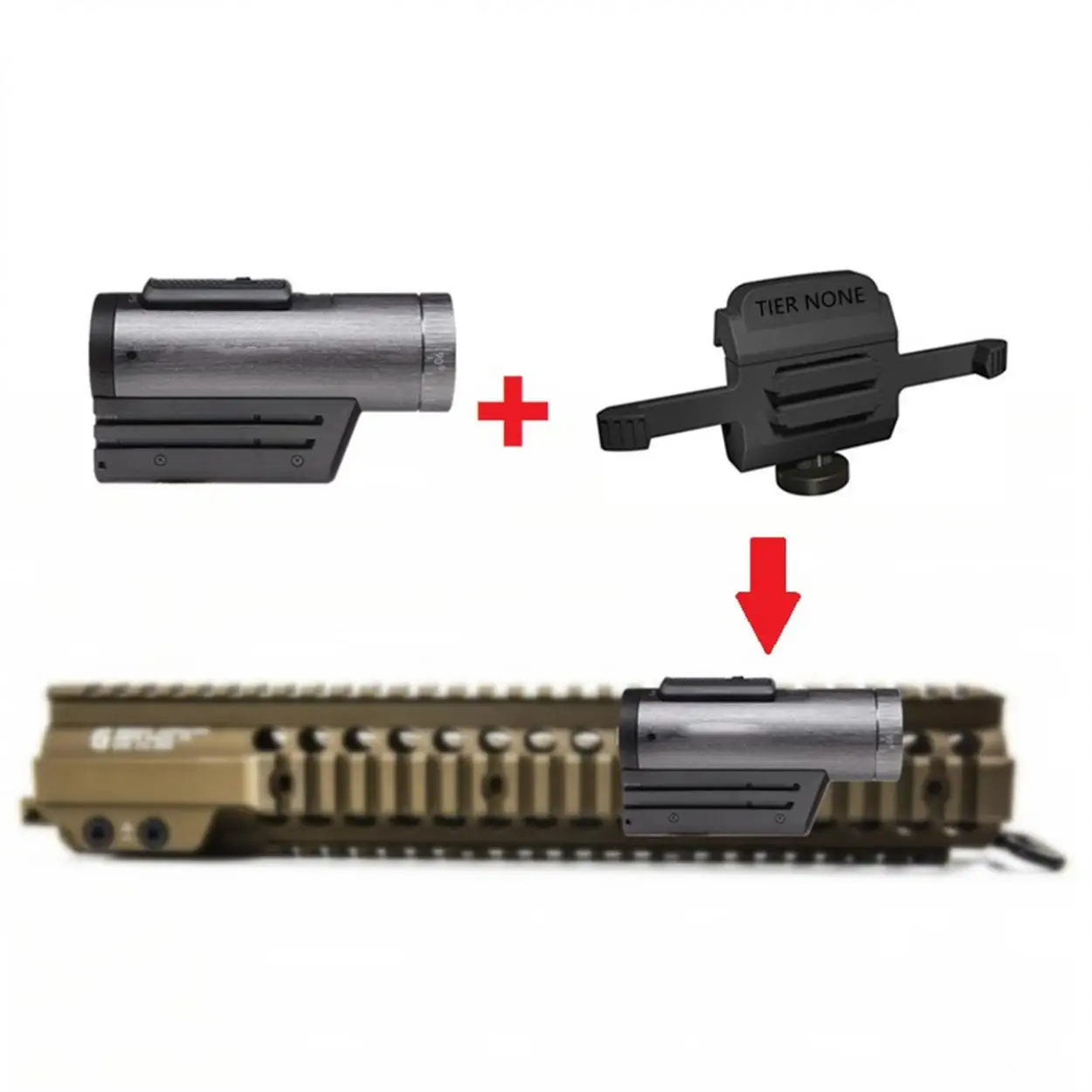 Accesorios de equipo táctico, adaptador de riel, soporte de cámara de contorno de 20mm para dispositivos con plataforma de rieles de MIL-STD-1913 estándar - imagen 2