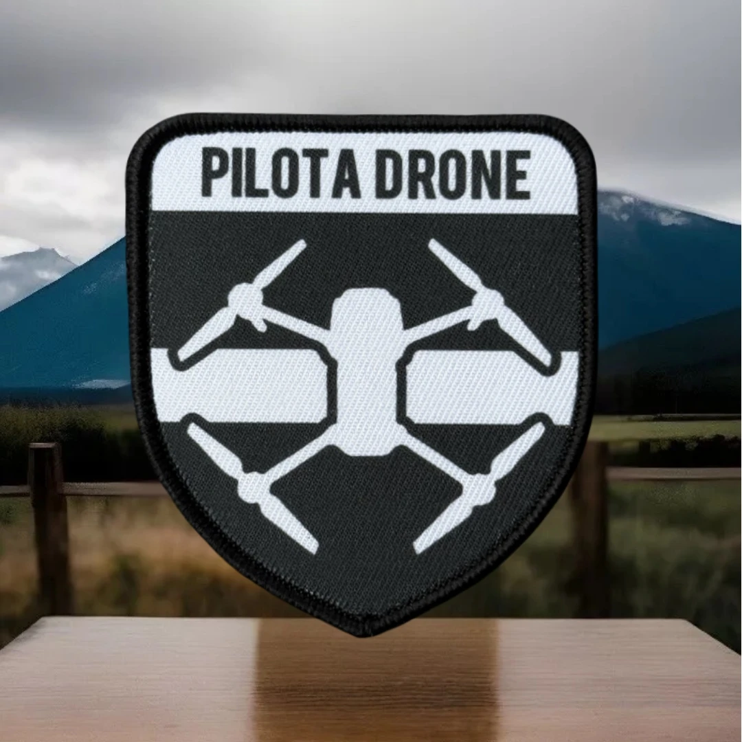 PILOTA DRONE insignia de moral táctica Feuerwehr Hilfswerk Drohne piloto Abzeichen parche impreso gancho bucle mochila militar pegatina - imagen 5