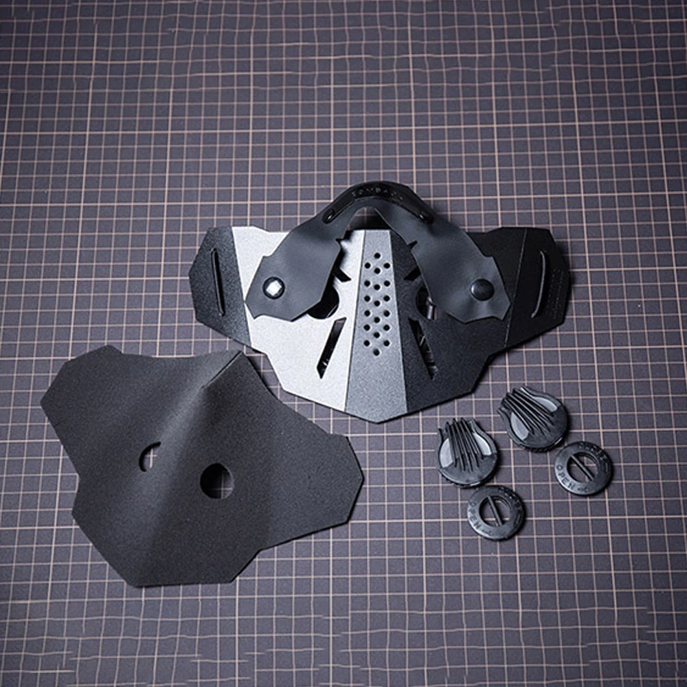 Máscara mecánica táctica Cyberpunk, máscara de Paintball de estilo futurista, accesorios de disfraz para fiesta de Halloween, accesorios para festivales de música - imagen 4