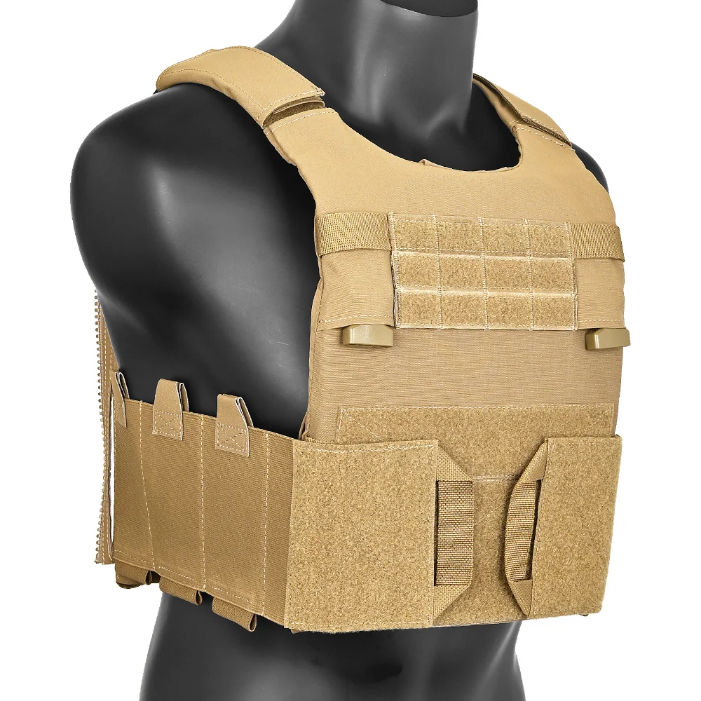 LV119 portaplacas táctico Overt, faja elástica, hebilla QD, bolsa de placa delantera y trasera, conjunto completo de chaleco de caza mediano - imagen 3