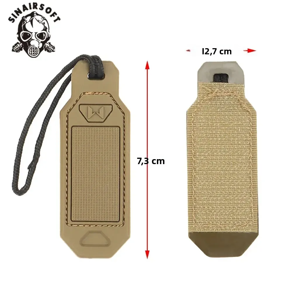 Parche táctico con cordón de gancho y bucle para chaleco de caza, casco, linterna, cuchillo, herramienta clave, aplique, insignia, señalización, 4 Uds. - imagen 3