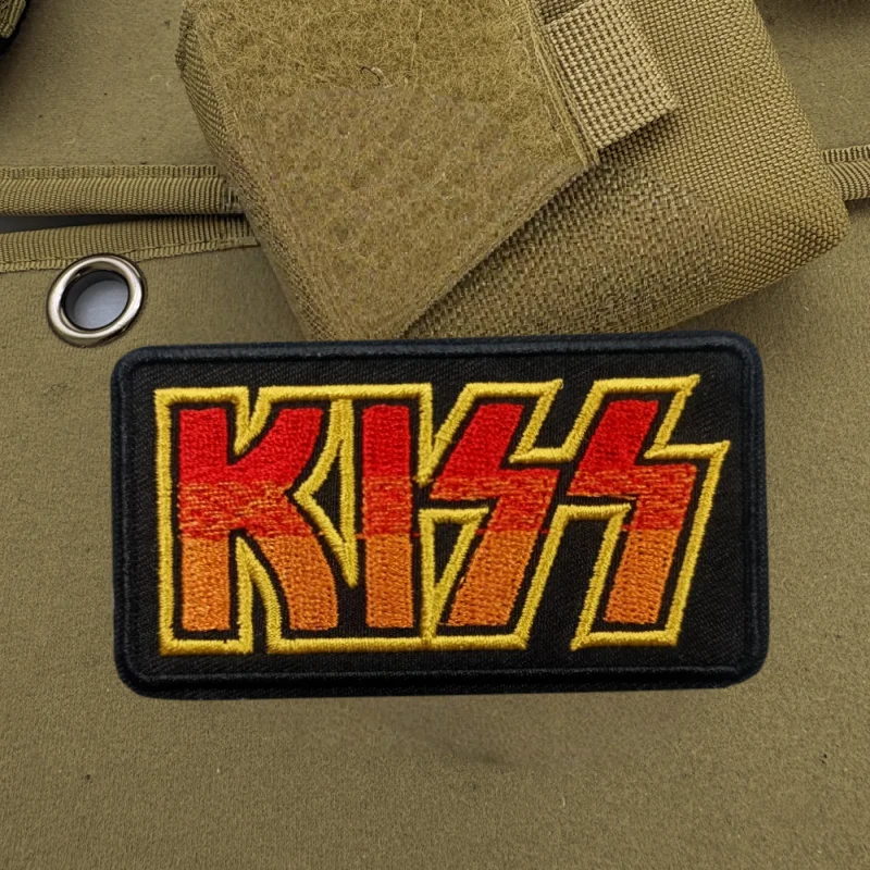 KISS-Parche bordado 3D para chaleco táctico, sombreros con gancho y bucle, insignia de moral, mochila, pegatinas decorativas, parches para brazalete para ropa - imagen 4