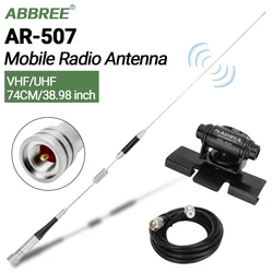 ABBREE AR-507 Antena móvil VHF UHF quad banda PL259 coche
