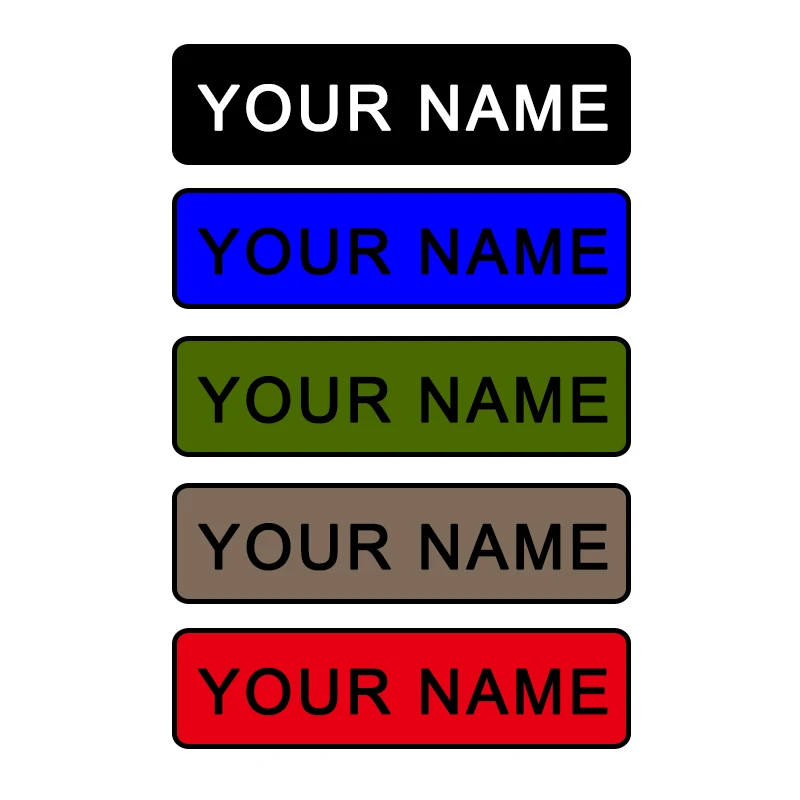 10 unids/set un diseño parche personalizado bordado hierro en parches o parches de gancho y bucle te hace nombre/logotipo/personalidad del texto cualquier forma - imagen 2