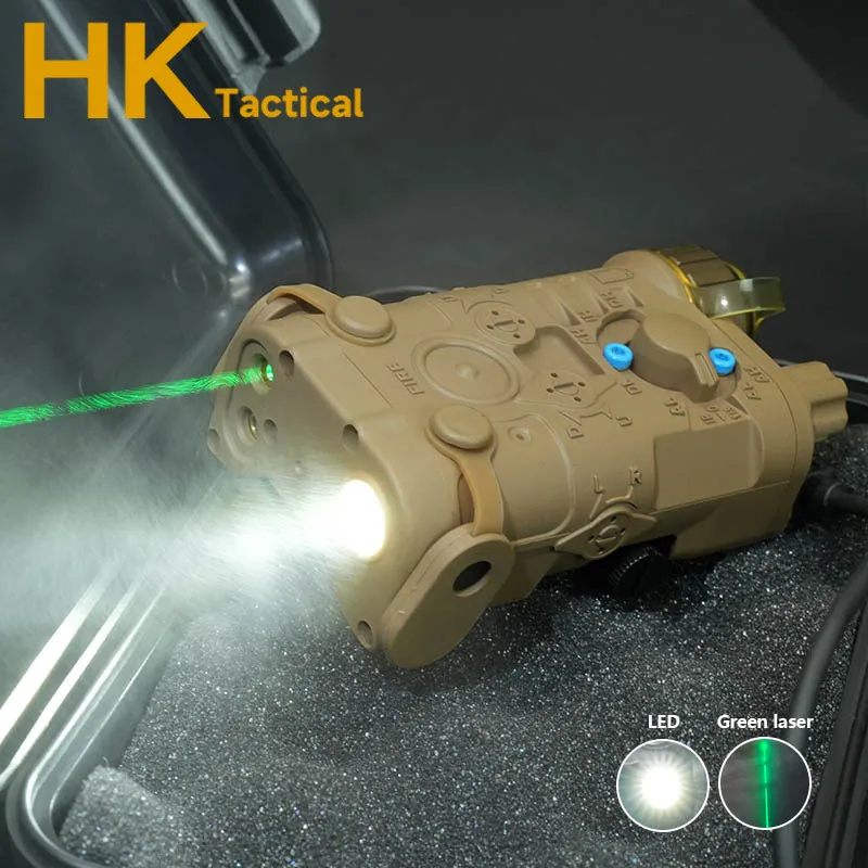 Indicador láser táctico Airsoft NGAL L3 de nailon, láser rojo/verde + estroboscópico láser blanco, sin interruptor de presión IR, accesorios de caza - imagen 5