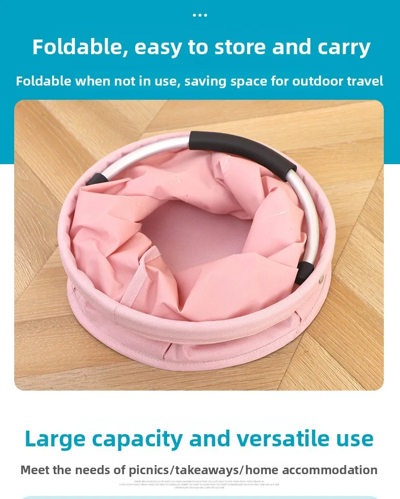 Cesta plegable de almacenamiento para acampada y playa - imagen 4