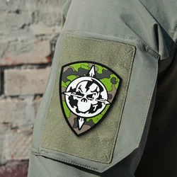 Parche táctico PVC Skull Warriors con gancho y bucle