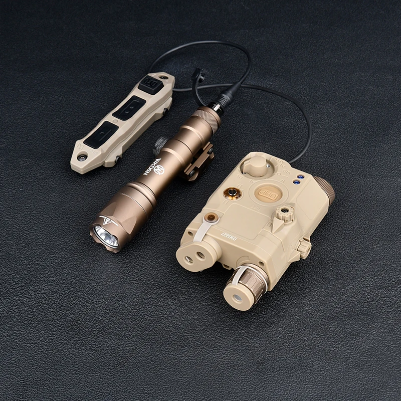 WADSN PEQ 15 Airsoft rojo verde azul potente láser Dot IR indicador Surefir M600 M600C linterna táctica interruptor de Control Dual - imagen 2