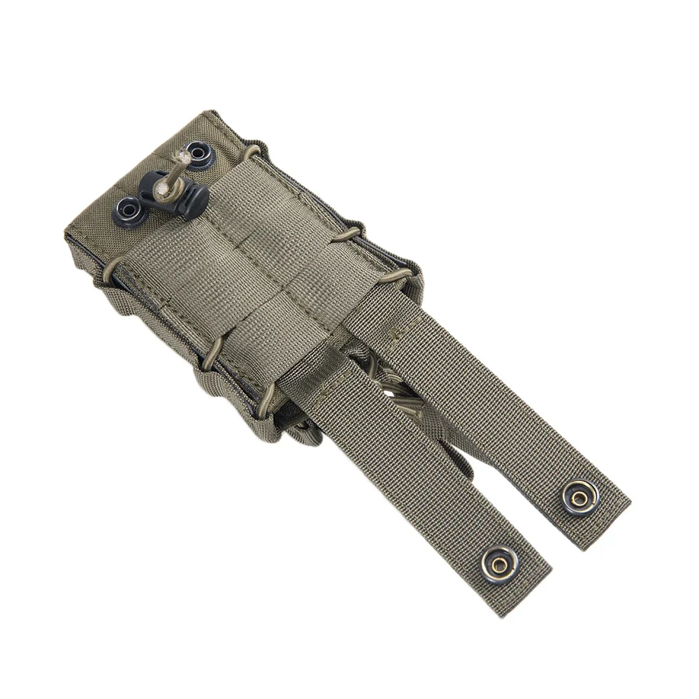 Bolsa táctica doble para revista M4 + bolsa para pistola Mag, bolsa Molle para linterna, soporte para linterna, funda para cuchillo de caza, tiro Airsoft - imagen 4