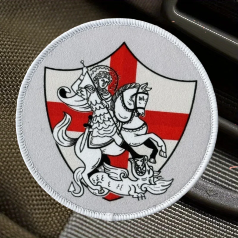 Parche estampado de San Jorge y el dragón, chaleco táctico, insignia de gancho y bucle, pegatinas decorativas para mochila, parches para brazalete para ropa - imagen 5
