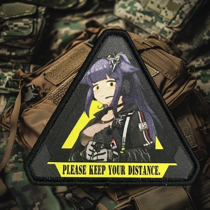 Parche táctico de Arknights, insignia de moral militar de Anime, mochila con gancho y bucle estampado, pegatina decorativa para ropa, brazalete - imagen 4